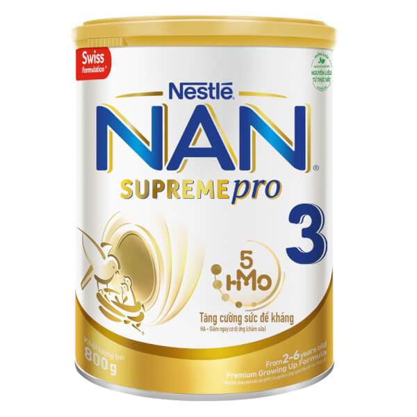 Combo 2 NAN Supreme 3 (2HMO) 800g và 2 NAN Supreme Pro 3 800g