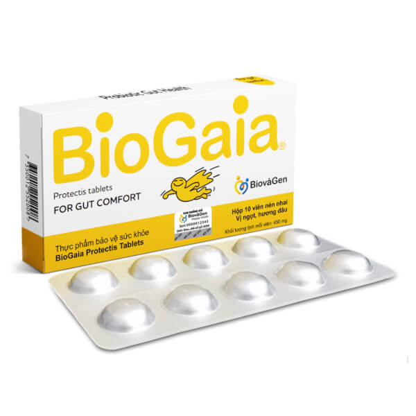 Combo 3 Men vi sinh dạng viên nhai Biogaia