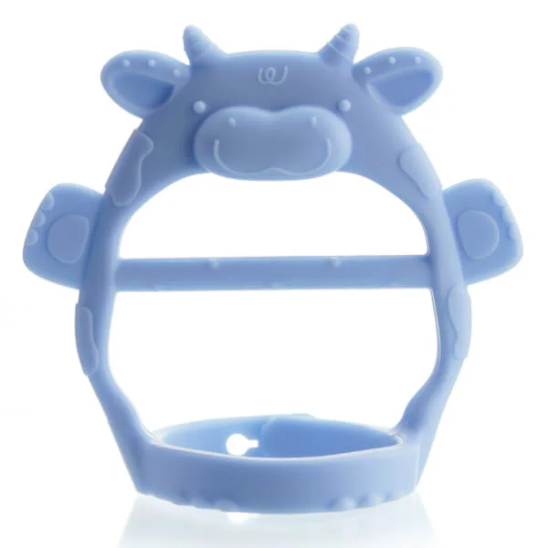 Combo 2 Gặm nướu vòng  tay silicone con bò ConCung Good - Xanh dương