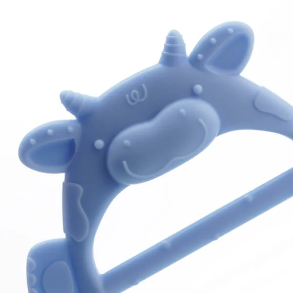 Combo 2 Gặm nướu vòng  tay silicone con bò ConCung Good - Xanh dương