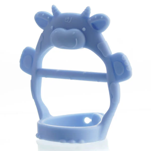 Combo 2 Gặm nướu vòng  tay silicone con bò ConCung Good - Xanh dương