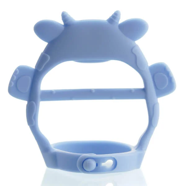 Combo 2 Gặm nướu vòng  tay silicone con bò ConCung Good - Xanh dương