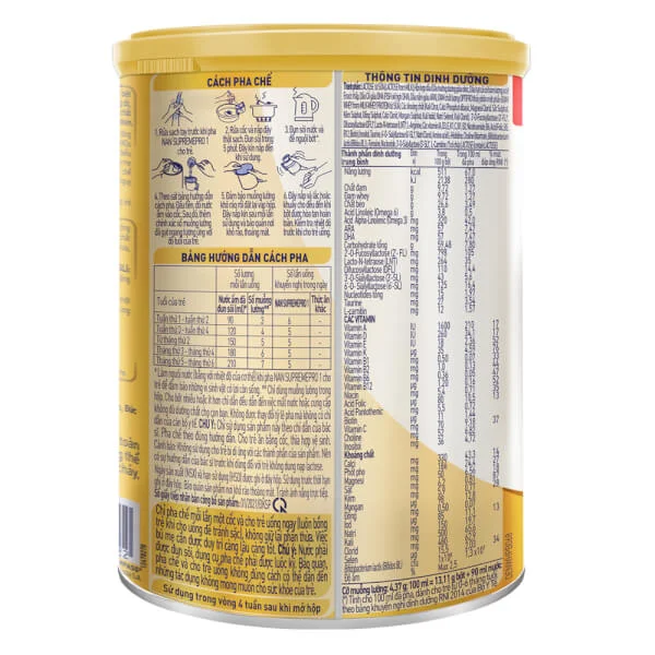 Combo 2 Sữa NAN SUPREME PRO số 1 400g (0-6 tháng)