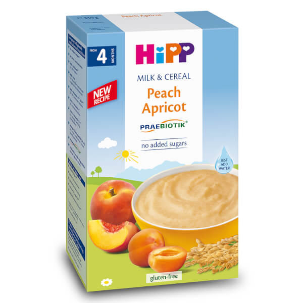 Bột dinh dưỡng HiPP vị sữa, đào, mơ (250g)