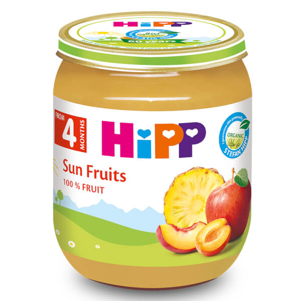 Dinh dưỡng đóng lọ HiPP Organic - Trái cây nhiệt đới (125g)
