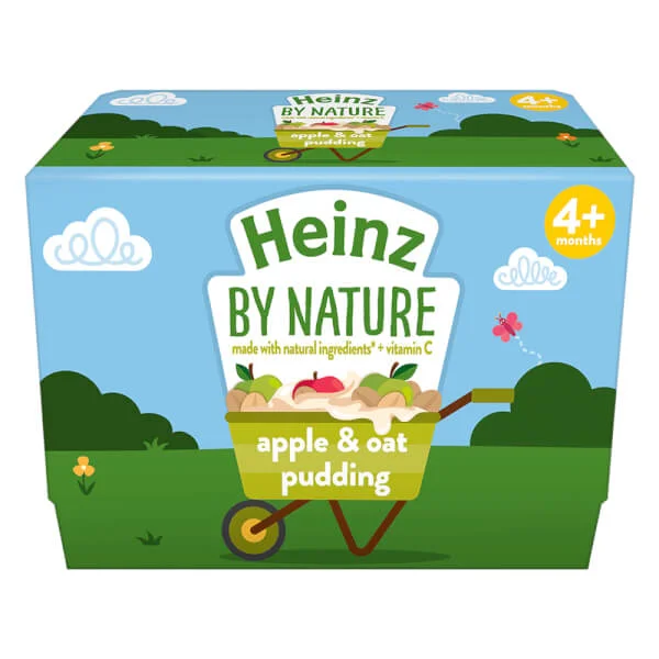 Hỗn hợp nghiền Pudding Heinz - Táo & Yến mạch