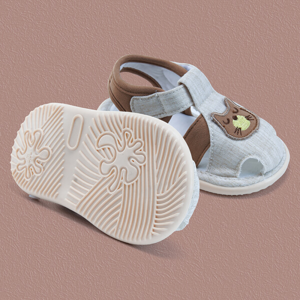 Giày sandal tập đi chút chít CF2105 4689-3 (15, Kem)