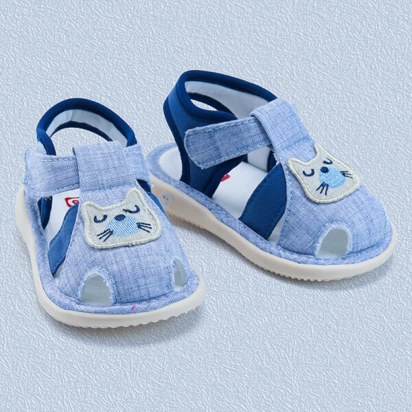 Giày sandal tập đi chút chít CF2105 4689-1 (14, Xanh dương)