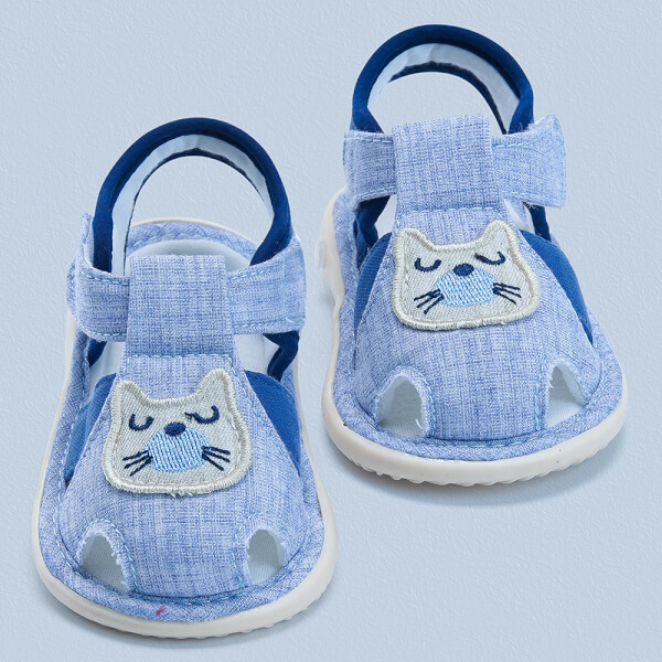Giày sandal tập đi chút chít CF2105 4689-1 (14, Xanh dương)
