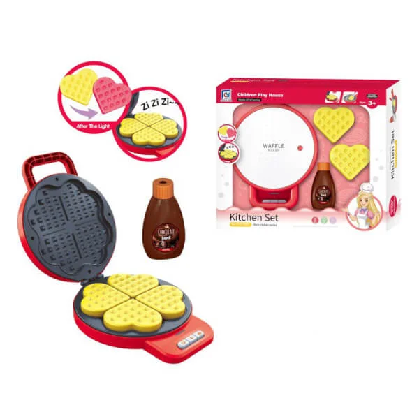 Dụng cụ nhập vai làm bánh quế (Waffle) Chaoye JS026105 (đỏ)