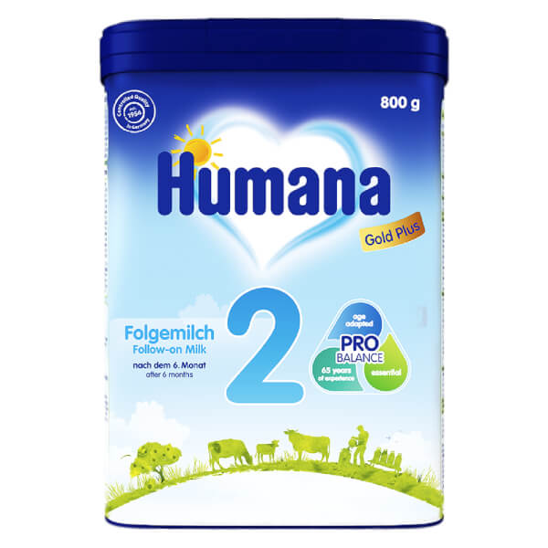 Sữa Humana Gold Plus số 2 800g (6-24 tháng)