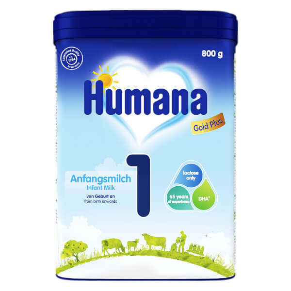 Sữa Humana Gold Plus 1 800g (0-6 tháng)