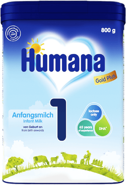 Sữa Humana Gold Plus 1 800g (0-6 tháng)