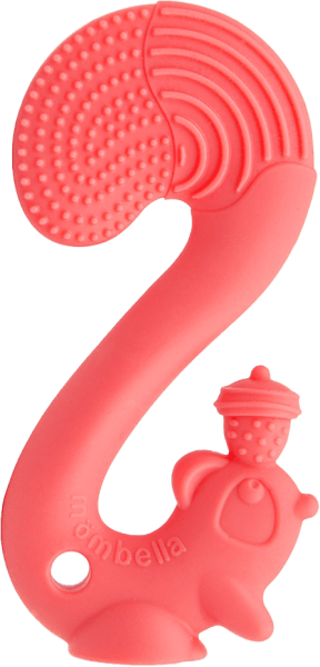 Gặm nướu silicone Mombella hình sóc (P8059, Hồng)