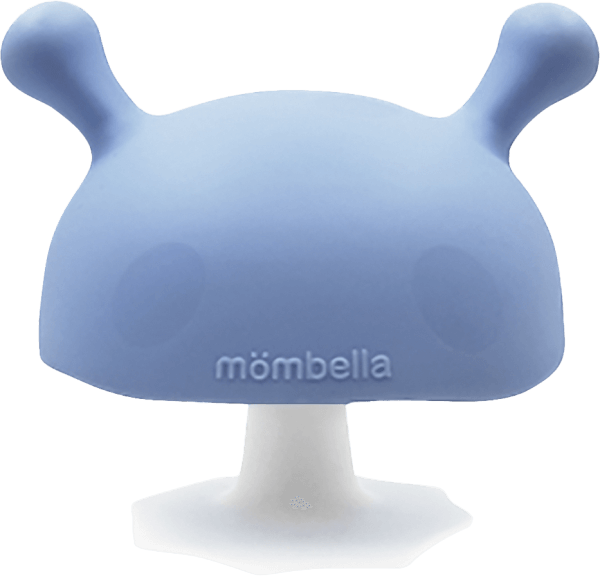 Gặm nướu silicone Mombella hình nấm (P8101, Xanh dương)