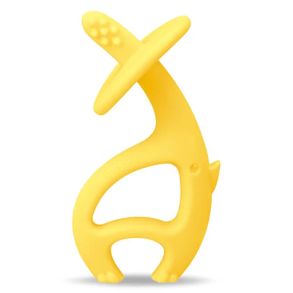 Gặm nướu silicone Mombella hình voi (P8052, Vàng)