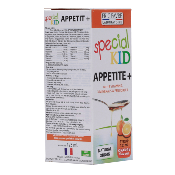 Siro ăn ngon, tiêu hóa tốt Special Kid Appetit+ cho bé (125ml)