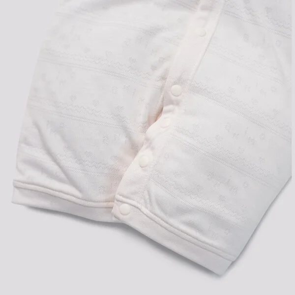 Bodysuit đùi dêt jacquard Animo I1121053 (0-12M,Hồng nhạt)