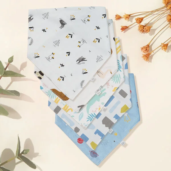 Set 5 yếm sơ sinh Animo I1221023 (NB,nhiều màu)