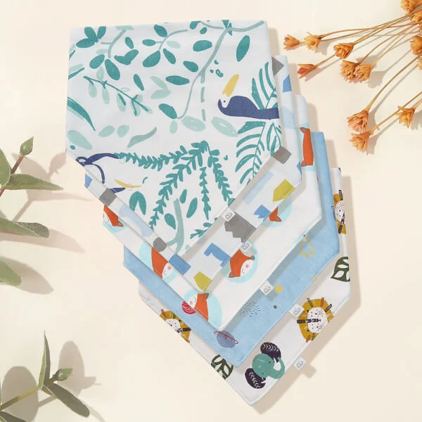 Set 5 yếm sơ sinh Animo I1221021 (NB,nhiều màu)