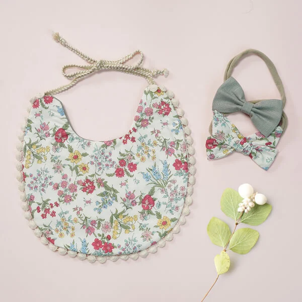 Combo 2 Set yếm và nơ sơ sinh Animo I1221017 (NB,nhiều màu)