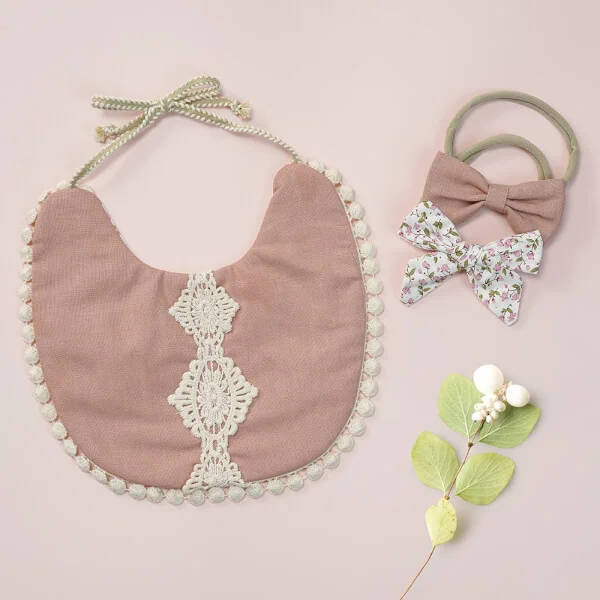 Set yếm và nơ sơ sinh Animo I1221016 (NB,nhiều màu)