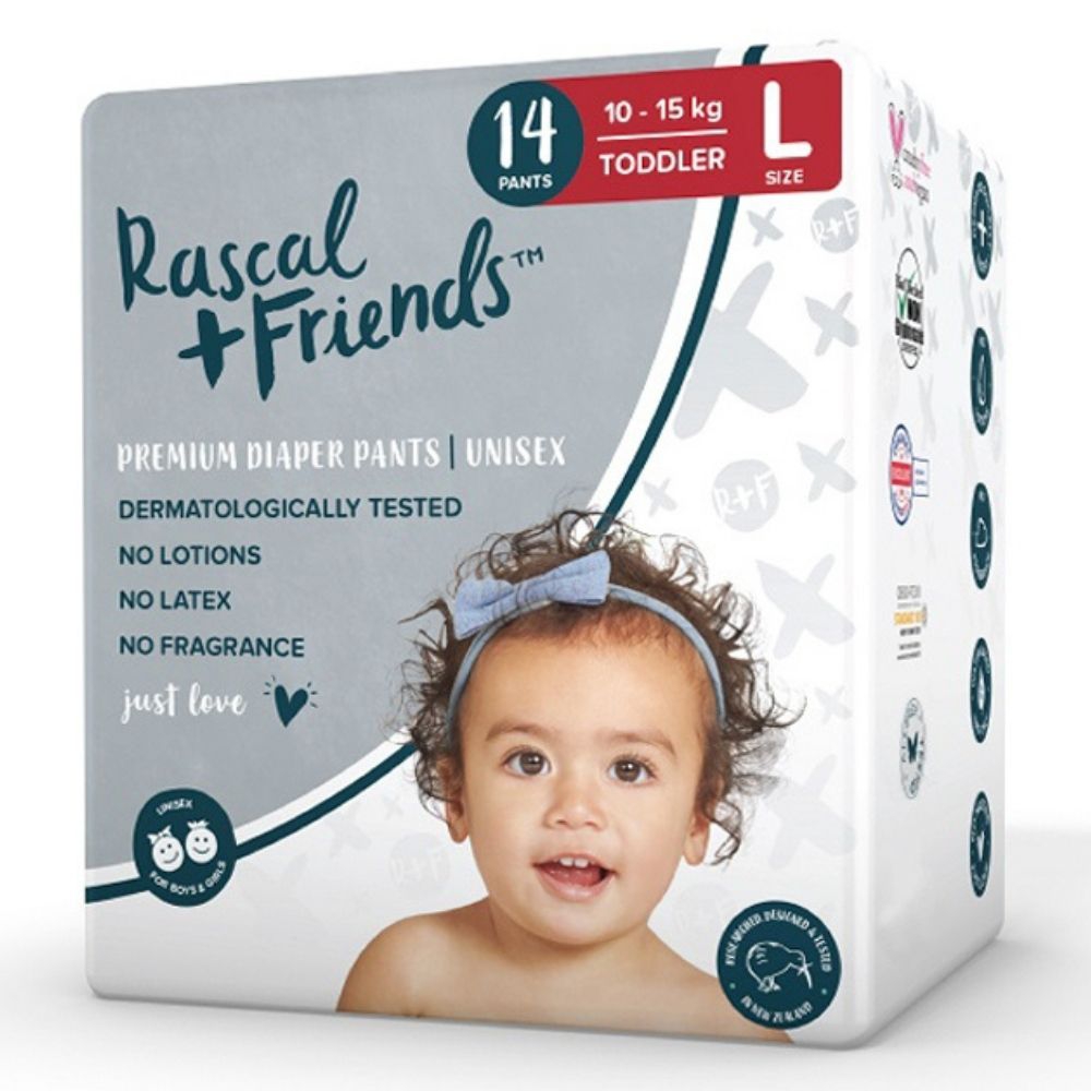 Tã quần Rascal & Friends (L, 10-15kg, 14 miếng) giá tốt