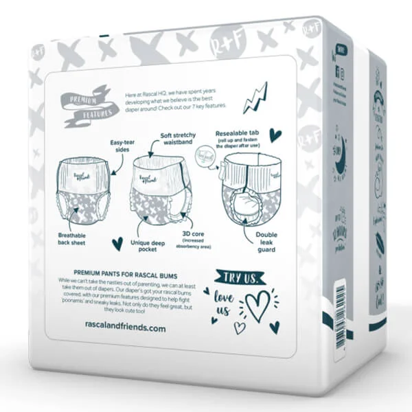 Tã quần Rascal + Friends (M, 6-11kg, 16 miếng)