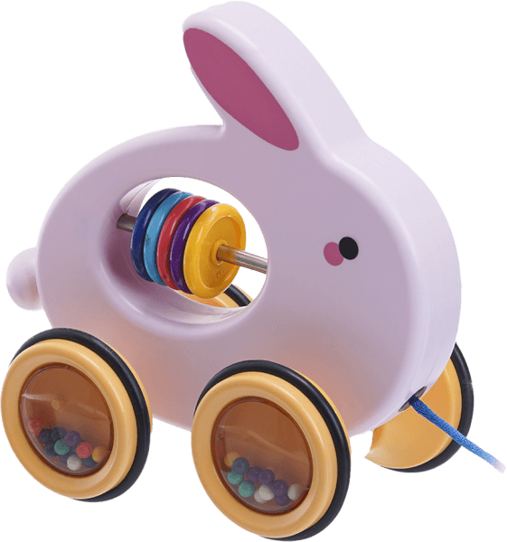 Xe kéo thú nhún thỏ con nhỏ CY259710