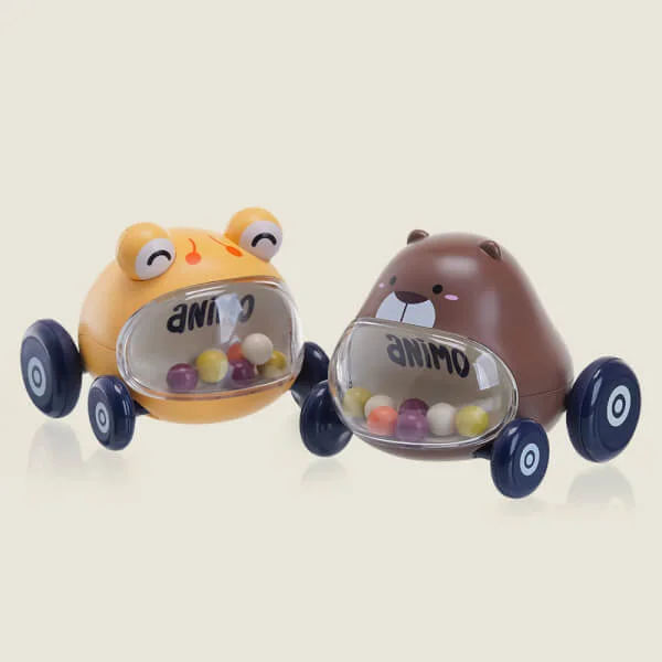 Bộ 2 xe hoạt hình đáng yêu Animo CY302565 (Vàng, Nâu)