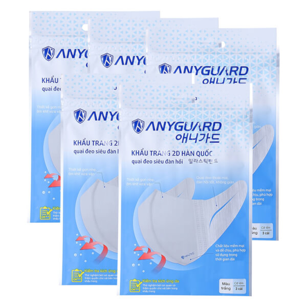 Combo 5 Khẩu trang AnyGuard (3 cái/ túi)