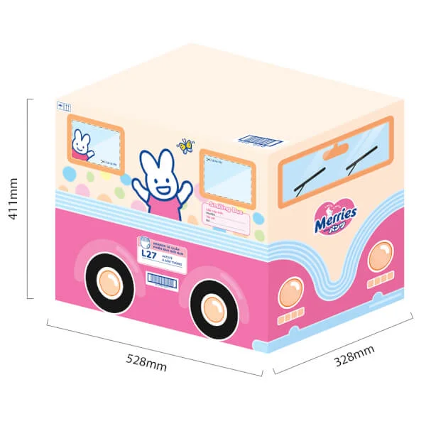 Combo 1 Thùng 6 Bỉm Tã Quần Merries Sakura L và 1 Băng vệ sinh ngày Laurier siêu mỏng (22.5cm)