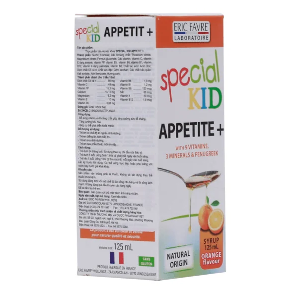 Combo 2 Siro ăn ngon, tiêu hóa tốt Special Kid Appetit+ cho bé (125ml)