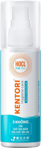 Xịt kháng khuẩn HOCL KENTORI HYGIENE CARE không cồn (chai 100ml)