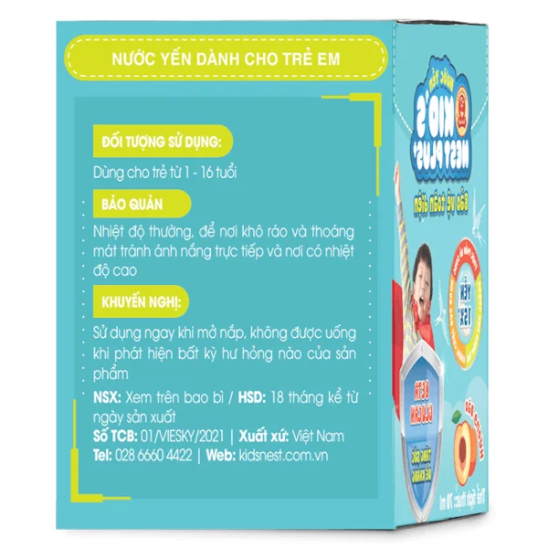 Nước yến cho bé Kid