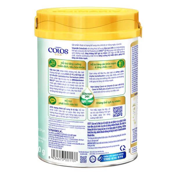 Sữa Vinamilk ColosGold số 2 800g (1-2 tuổi)