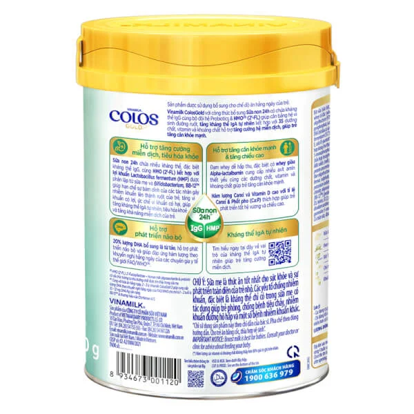 Sữa Vinamilk ColosGold số 2 350g (1-2 tuổi)