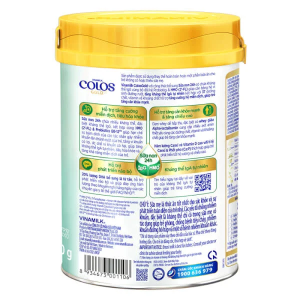 Sữa Vinamilk ColosGold 1 350g (0-1 tuổi)