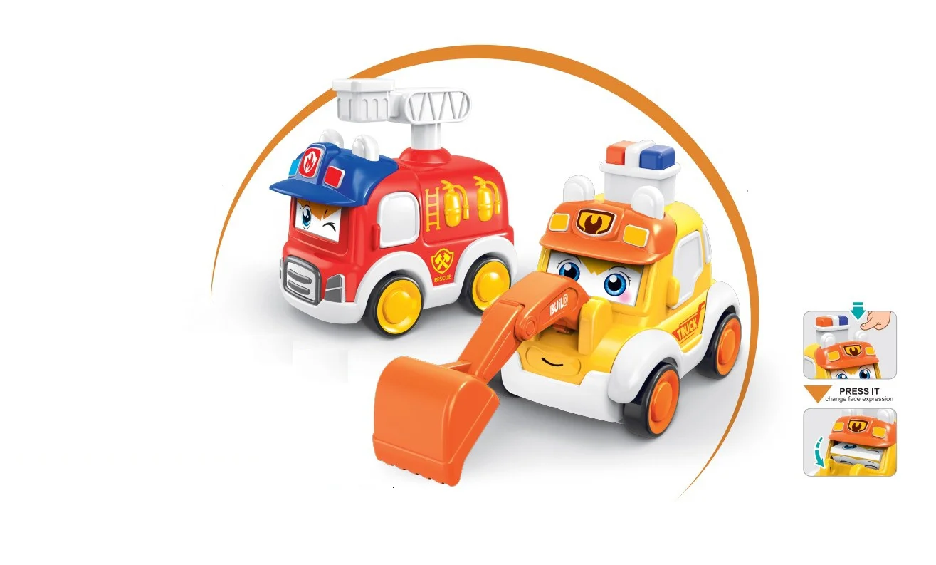 Đồ chơi xe ô tô nhấn cót kèm 3 chế độ mắt dễ thương RFD371800