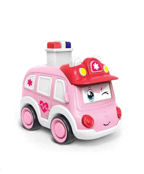 Đồ chơi xe ô tô nhấn cót kèm 3 chế độ mắt dễ thương RFD371799