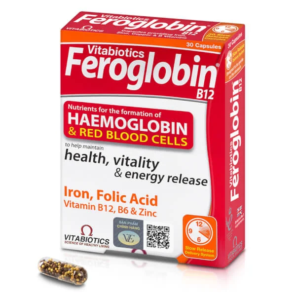 Viên uống bổ máu Feroglobin B12 Vitabiotics