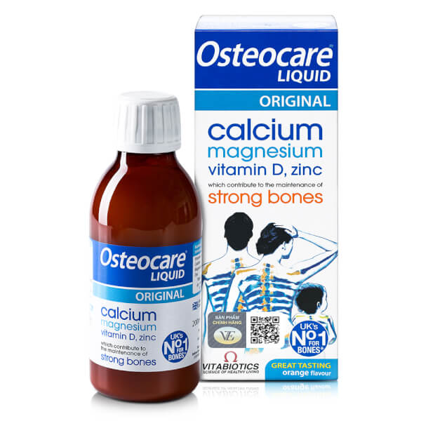 Siro bổ sung canxi cho bé Osteocare Vitabiotics (200ml)