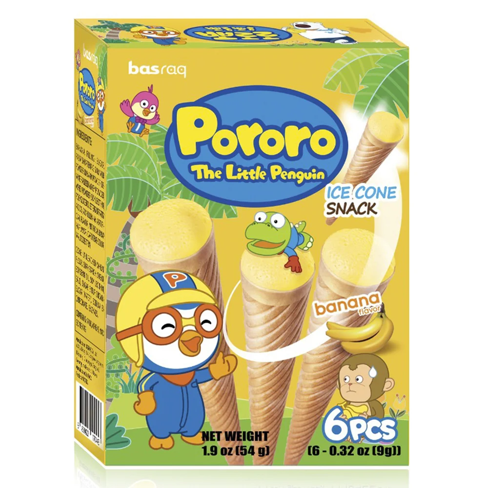 Bánh kem ốc quế Pororo vị chuối (54g)