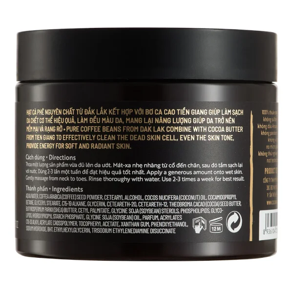 Tẩy da chết cà phê Đắk Lắk Cocoon (200ml)