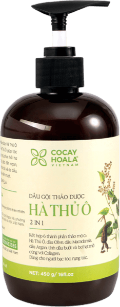 Dầu gội thảo dược Hà thủ ô 2in1 Cỏ cây hoa lá (450g)