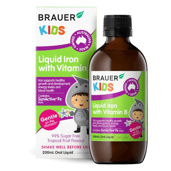Thực phẩm bảo vệ sức khỏe bổ máu Brauer Kids Liquid