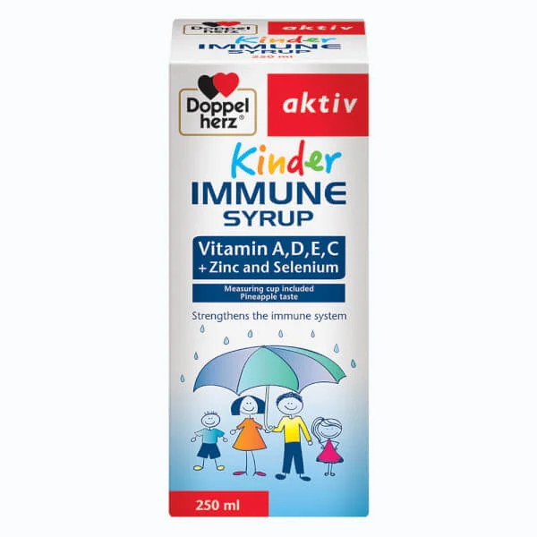 Combo 2 Siro tăng cường miễn dịch cho bé Kinder Immune Syrup