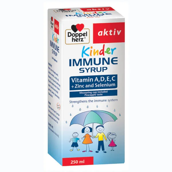 Combo 2 Siro tăng cường miễn dịch cho bé Kinder Immune Syrup
