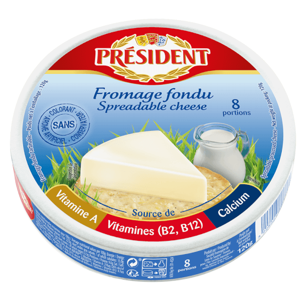 Combo 12 Thực phẩm bổ sung: Phô mai Fromage Fondu hiệu President