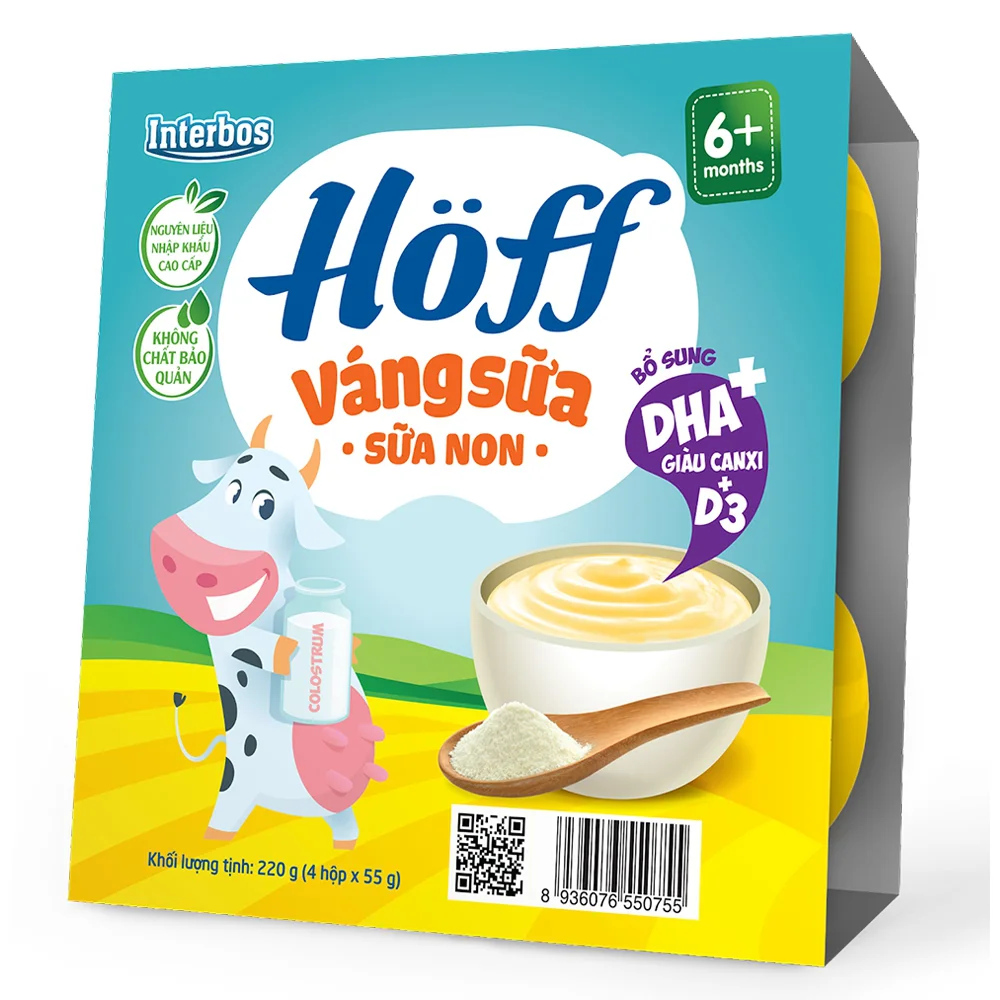 Combo 2 Váng sữa HӦff - Sữa non (Lốc 4 hũ)